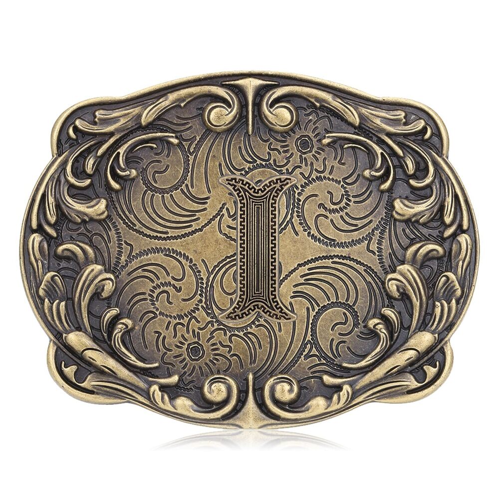 1059 Western Belt Buckles ABCDJMR-Z Initial Belt Buckle Cowboy Custom Belt